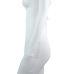 Sexy Dew Shoulder Long Sleeves Hollow-out White Blending Sheath Mini Dress