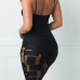 Sexy V Neck See-Through Black Milk Fiber Sheath Mini Dress(Include Briefs)