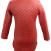 Trendy Turtleneck Long Sleeves Zipper Design Wine Red Leather Mini Dress