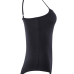  Fashion Spaghetti Strap Sleeveless Black Cotton Blends One-piece Bodysuits