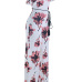  Qmilch Print Straight Jumpsuits