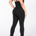  Sexy Halter Neck Hollow-out Black Polyester One-piece Jumpsuits