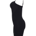  Sexy Hollow-out Black Cotton One-piece Skinny Jumpsuits