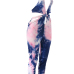  Sexy Printed Hollow-out Polyester One-piece Jumpsuits