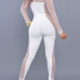  Sexy Round Neck Hollow-out White Polyester One-piece Jumpsuits