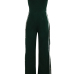  Sexy Side Split Green Polyester One-piece Jumpsuits