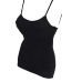  Sexy Spaghetti Strap Sleeveless Black Cotton One-piece Short Jumpsuit