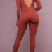  Spandex Solid Regular Jumpsuits