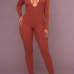  Spandex Solid Regular Jumpsuits