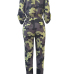  Stylish Round Neck Camouflage Printed Polyester One-piece Jumpsuits