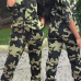  Stylish Round Neck Camouflage Printed Polyester One-piece Jumpsuits