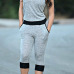 Casual Sleeveless Backless Patchwork Grey Blending One-piece Regular Jumpsuit