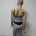 Casual Sleeveless Backless Patchwork Grey Blending One-piece Regular Jumpsuit