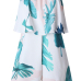 Charming Dew Shoulder Sleeveless Printed White Polyester One-piece Jumpsuits