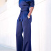 Euramerican Navy Blue Knitting One-piece Jumpsuits