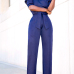 Euramerican Navy Blue Knitting One-piece Jumpsuits