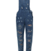 Sexy Broken Holes Design Blue Denim Regular Jumpsuit