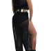 Sexy Hollow-out Black Lace One-piece Skinny Jumpsuits(Without Choker And Belt)