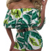 Stylish Dew Shoulder Falbala Design Green Qmilch One-piece Jumpsuits(Without Belt)