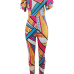 Stylish Digital Printing Qmilch One-piece Skinny Jumpsuits