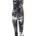 Stylish U-shaped Neck Sleeveless Printed Broken Holes Qmilch One-piece Skinny Jumpsuits