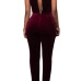 Velvet Solid Skinny Jumpsuits