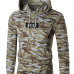  Leisure Hooded collar Letters Printed Camo Cotton Blends Hoodies