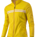 Euramerican Mandarin Collar Long Sleeves Zipper Design Yellow Cotton Blends Coat