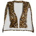  Stylish Leopard Print Polyester Blazer