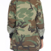  Casual Turndown Collar Single Breasted Camo Cotton Blends Coat(Without Belt)