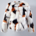  Euramerican V Neck Fur Design Coat