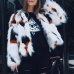  Euramerican V Neck Fur Design Coat