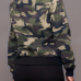  Trendy Round Neck Camouflage Printed Polyester Jacket