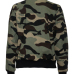  Trendy Round Neck Camouflage Printed Polyester Jacket