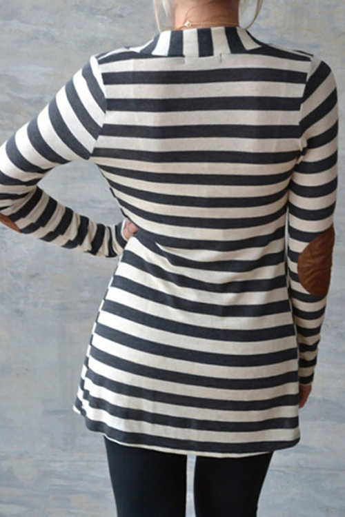 Lazy Afternoon Patch Stripe Coat