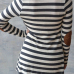 Lazy Afternoon Patch Stripe Coat