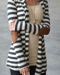 Lazy Afternoon Patch Stripe Coat