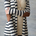 Lazy Afternoon Patch Stripe Coat