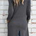 Stylish Turndown Collar Long Sleeves Asymmetrical Cotton Long Coats