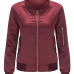 Trendy Long Sleeves Zipper Design Wine Red Rayon Coat