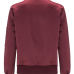 Trendy Long Sleeves Zipper Design Wine Red Rayon Coat