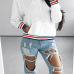  Cotton Long Sleeve Regular Pullovers Sweats&Hoodies