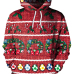  Euramerican Hooded Collar Christmas Printed Polyester Hoodies