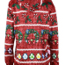  Euramerican Hooded Collar Christmas Printed Polyester Hoodies