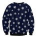  Euramerican Round Neck Christmas Printed Blue Polyester Hoodies