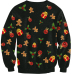  Euramerican Round Neck Christmas Printed Polyester Hoodies(Non Positioning Printing)