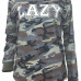  Fashionable Round Neck Camouflage Printed Cotton Hoodies