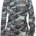  Fashionable Round Neck Camouflage Printed Cotton Hoodies