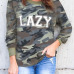  Fashionable Round Neck Camouflage Printed Cotton Hoodies