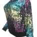 Euramerican Round Neck Sequined Decorative Polyester Hoodies